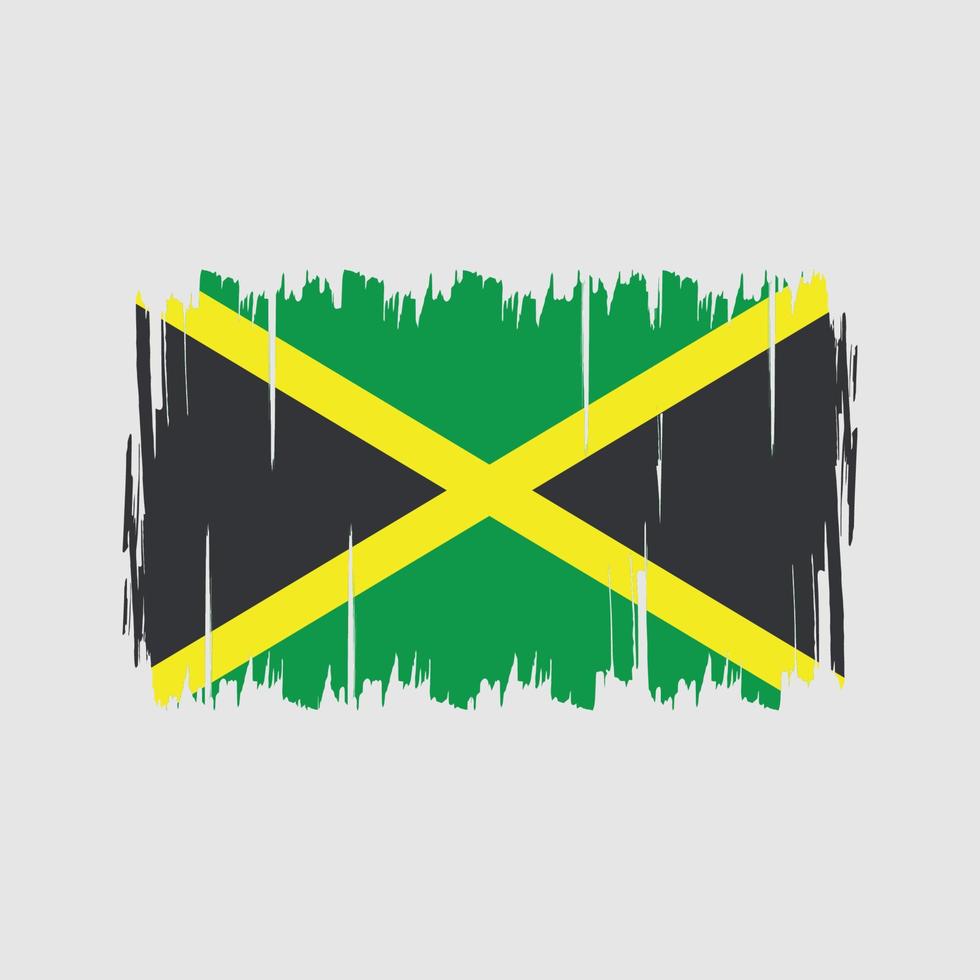 Jamaika-Flaggenvektor. Nationalflagge vektor
