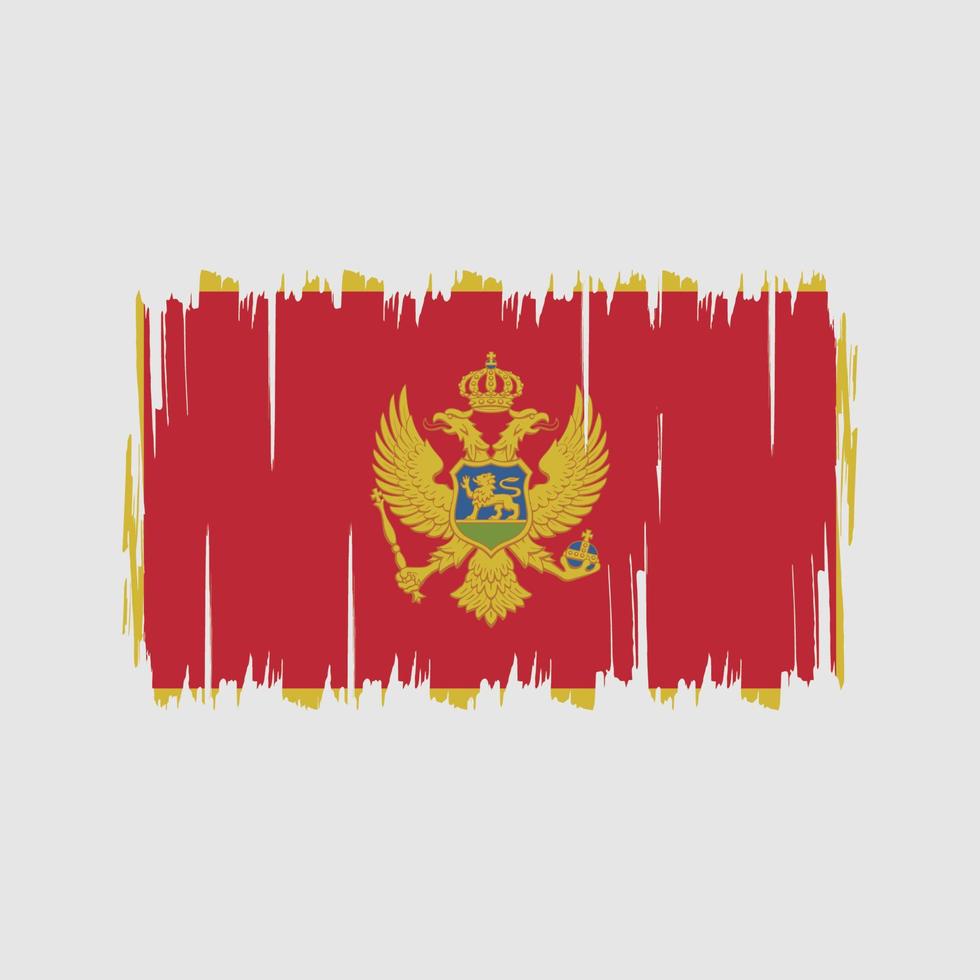 montenegro flagga vektor. National flagga vektor