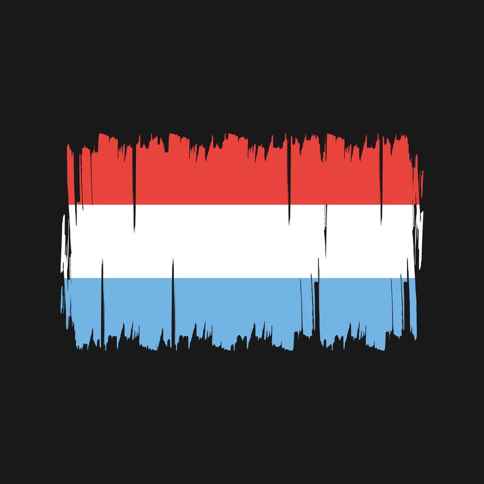 Vektor der luxemburgischen Flagge. Nationalflagge