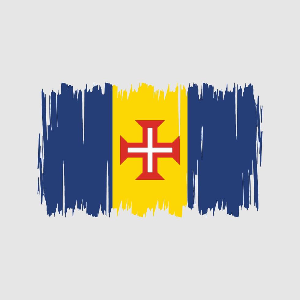 Vektor der Madeira-Flagge. Nationalflagge