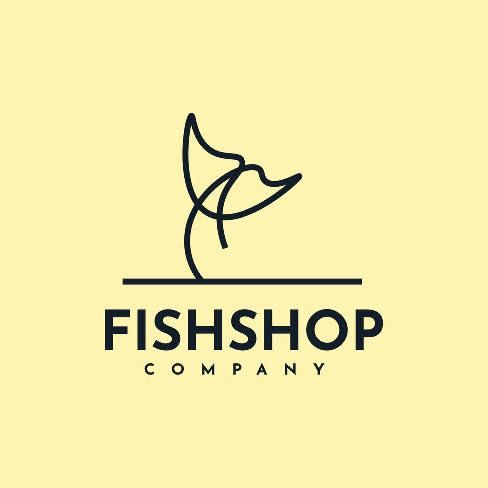 Fischgeschäft-Logo vektor