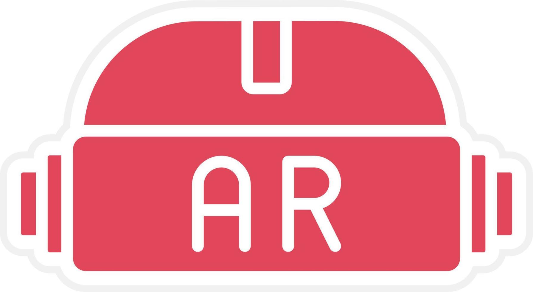 ar-Helm-Icon-Stil vektor