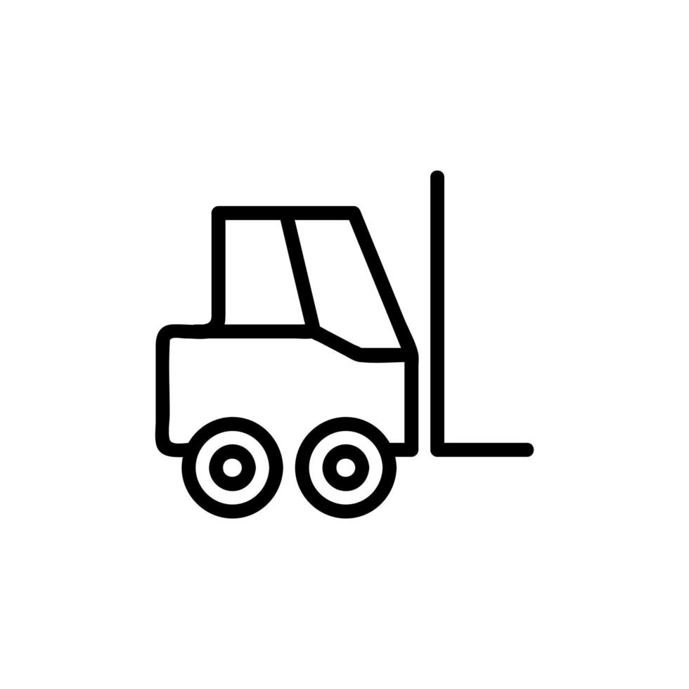 gaffeltruck ikon vektor. isolerade kontur symbol illustration vektor