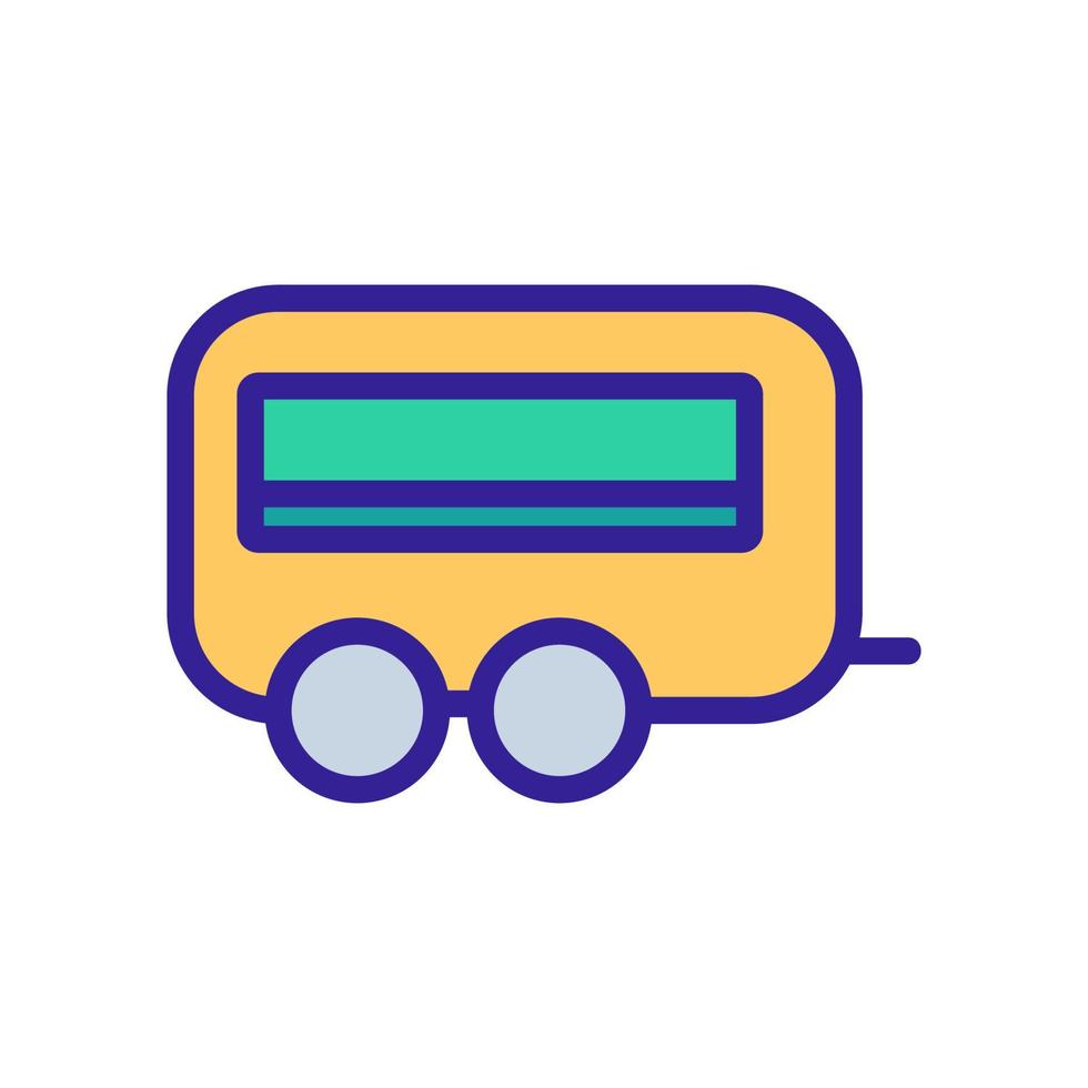 Food-Truck-Icon-Vektor. isolierte kontursymbolillustration vektor