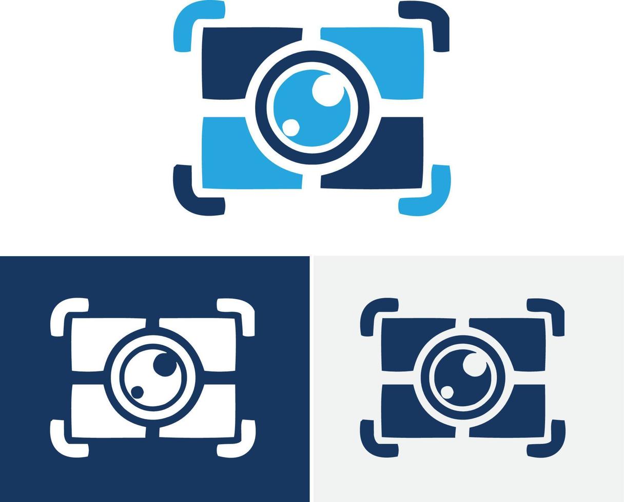 Digitalkamera-Logo, Fotografie-Logo für Fotostudio vektor