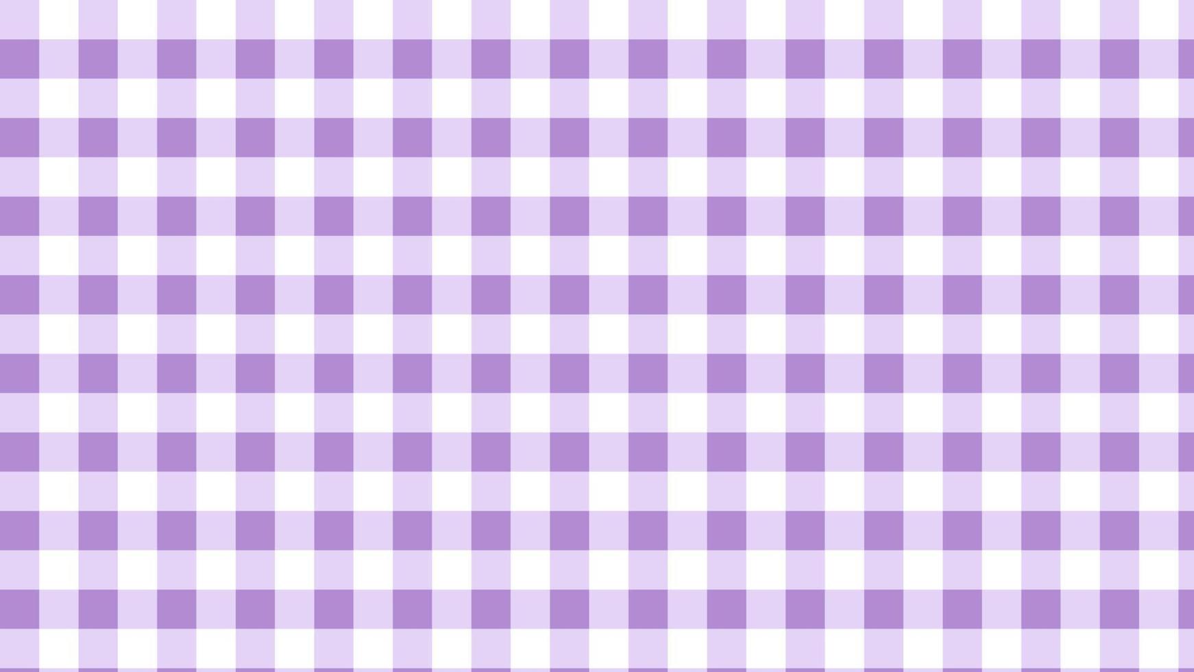 lila Gingham, Schachbrett, Plaid, Tartanmusterhintergrund, perfekt für Tapeten, Hintergrund, Postkarte, Hintergrund vektor