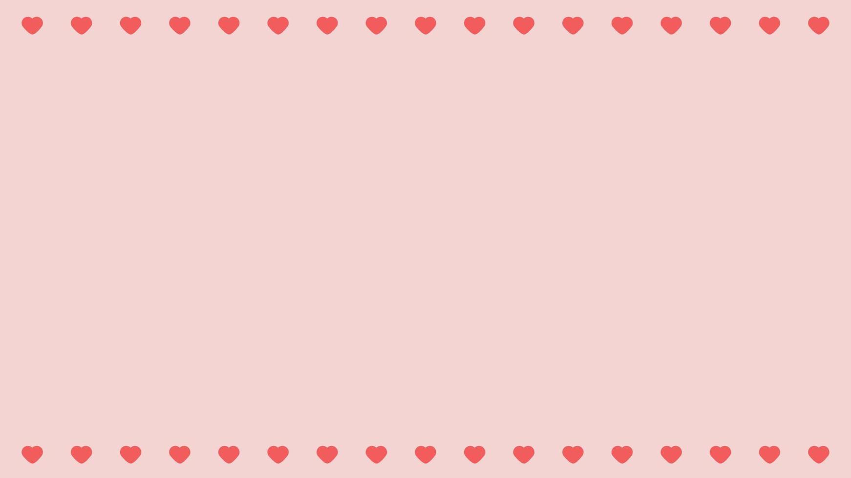 söt rosa hjärtform på rosa bakgrund, perfekt för tapeter, bakgrund, vykort och bakgrund för din design vektor