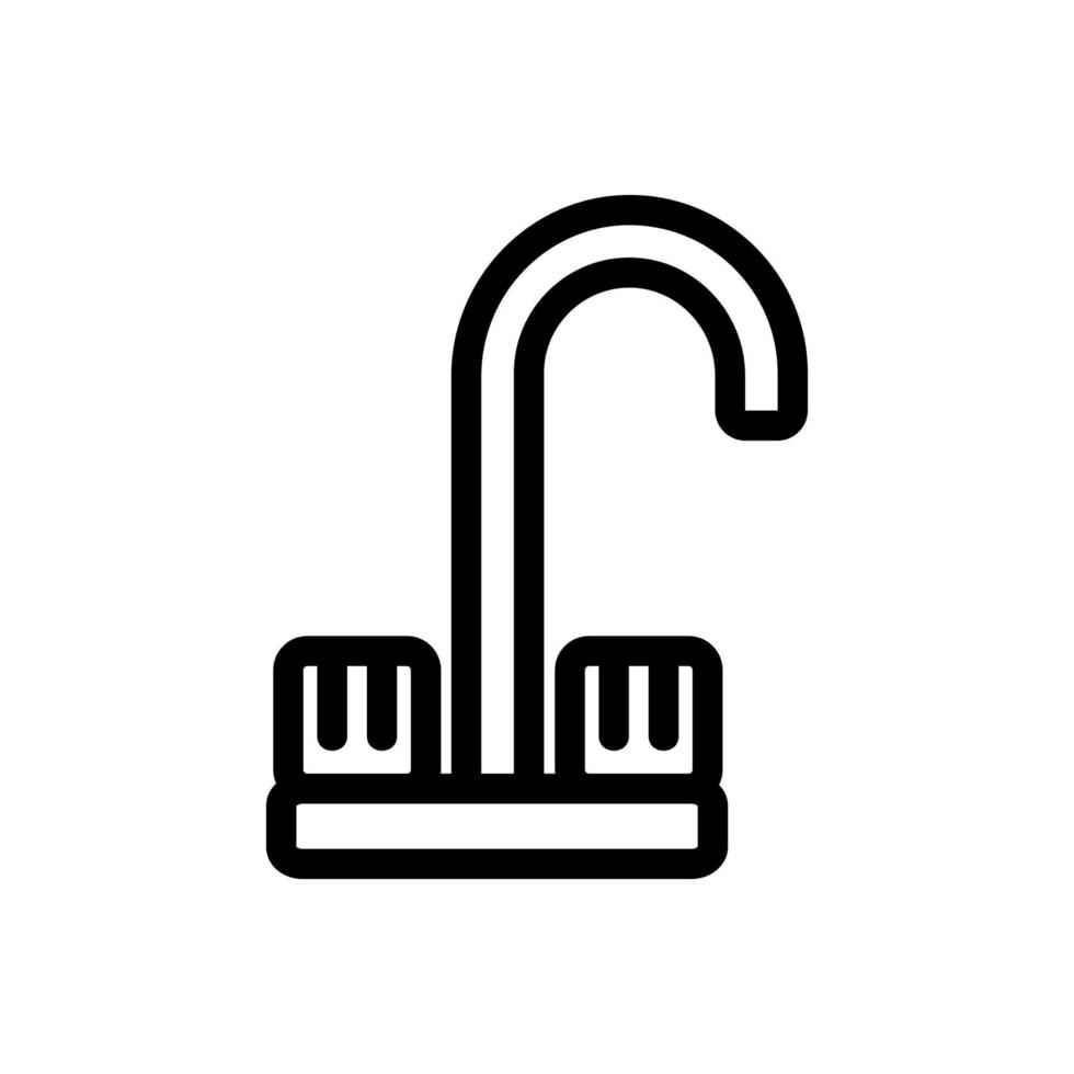 vatten mixer ikon vektor. isolerade kontur symbol illustration vektor