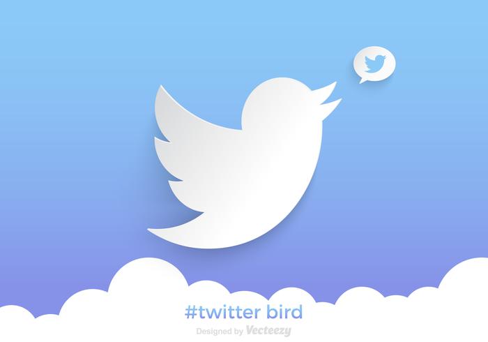 Free Twitter Vogel Vektor Hintergrund