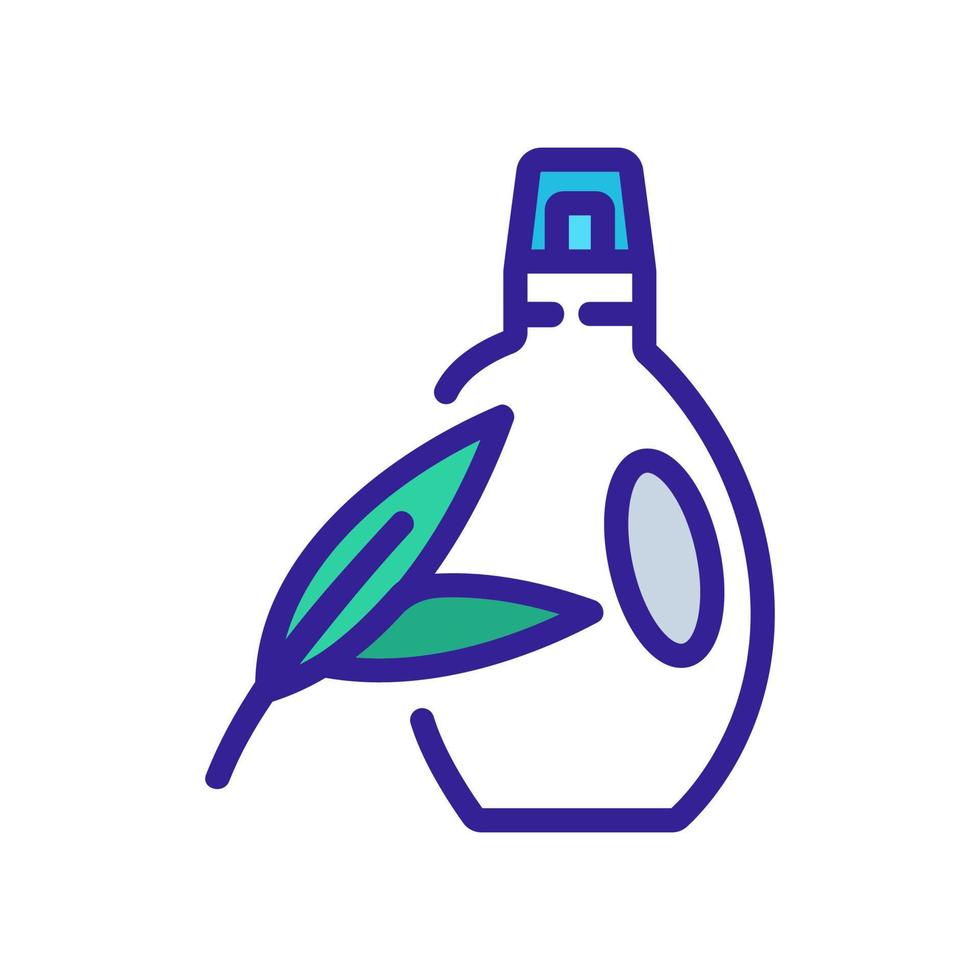 eukalyptus tvättmedel flaska ikon vektor disposition illustration