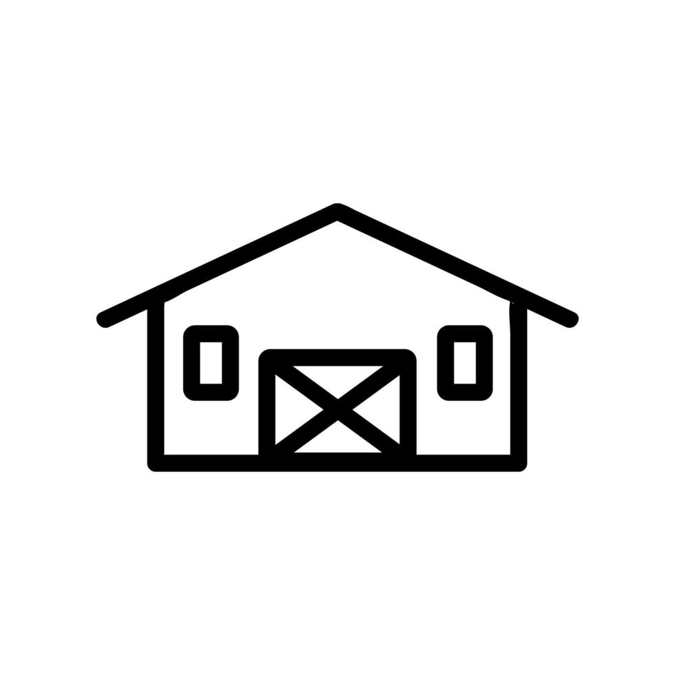 Haus Bauernhof Symbolvektor. isolierte kontursymbolillustration vektor
