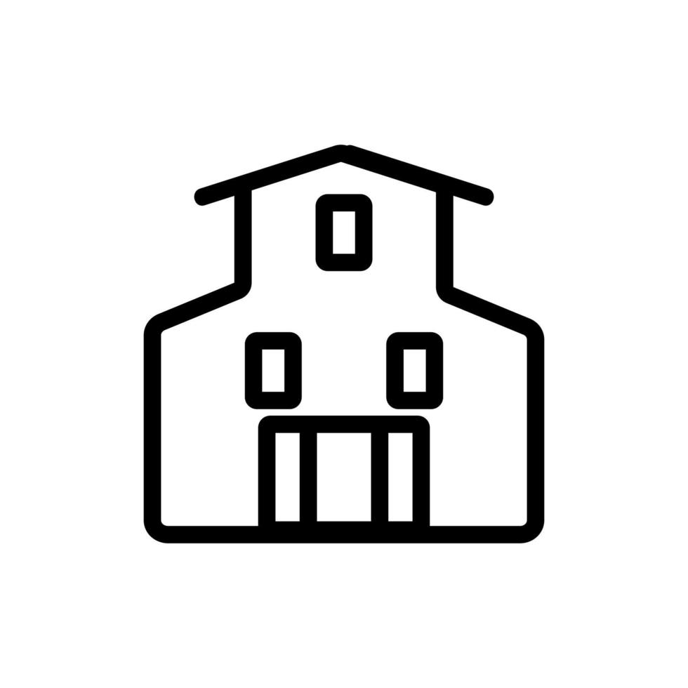 Farm-Icon-Vektor. isolierte kontursymbolillustration vektor