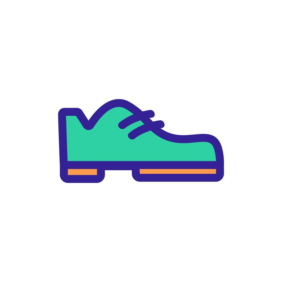 Schuh-Icon-Vektor. isolierte kontursymbolillustration vektor