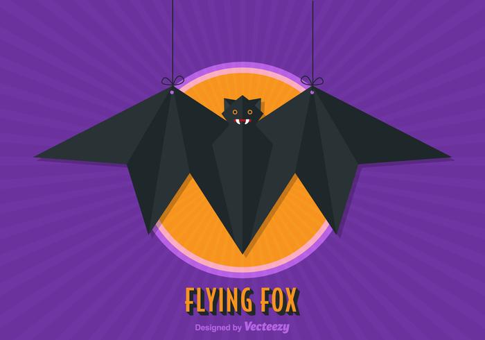 Free Flying Fox Vektor-Illustration vektor