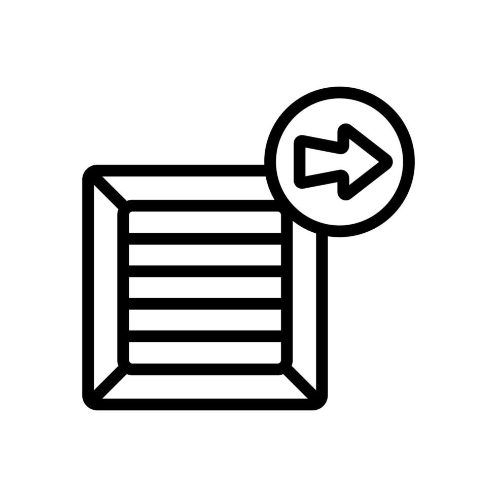 Senden von E-Mail-Symbol-Vektor-Umriss-Illustration vektor