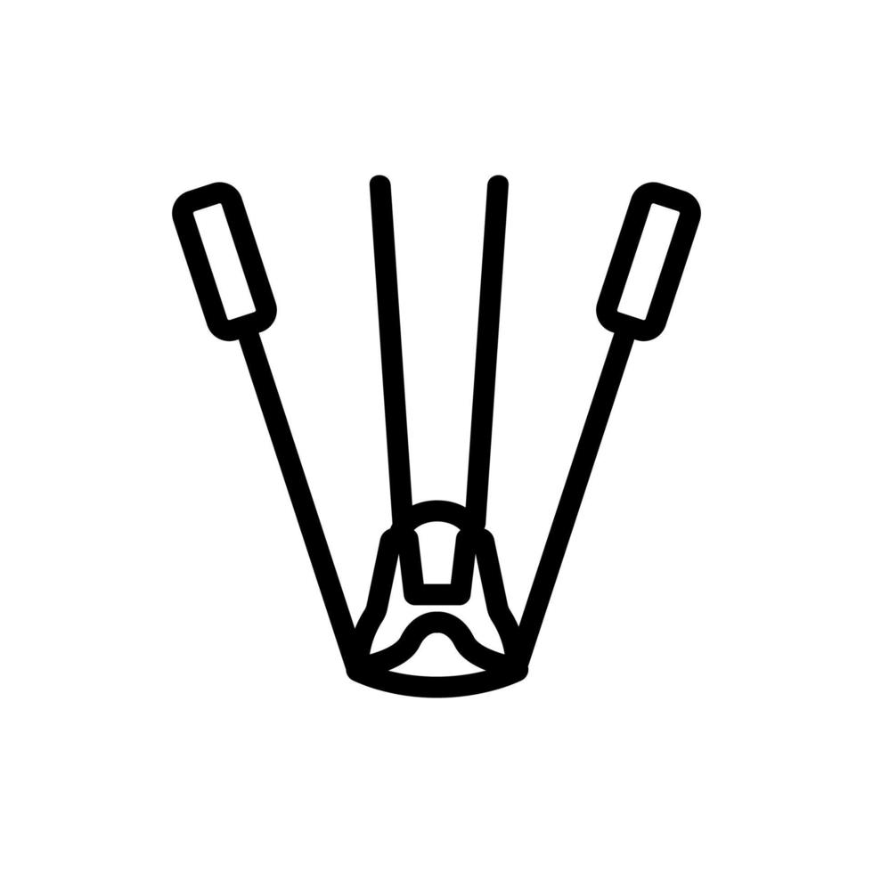 Fußexpander Symbol Vektor Umriss Illustration