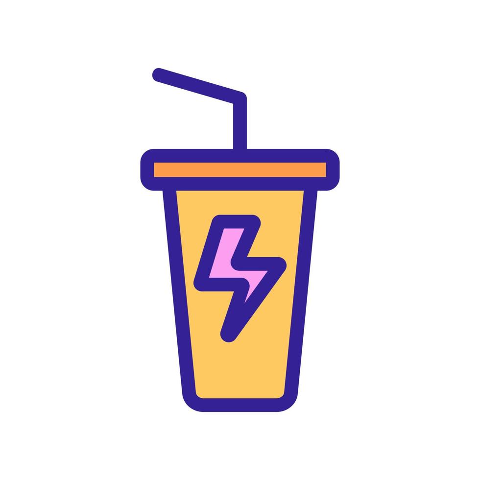 Energy-Drink-Symbolvektor. isolierte kontursymbolillustration vektor