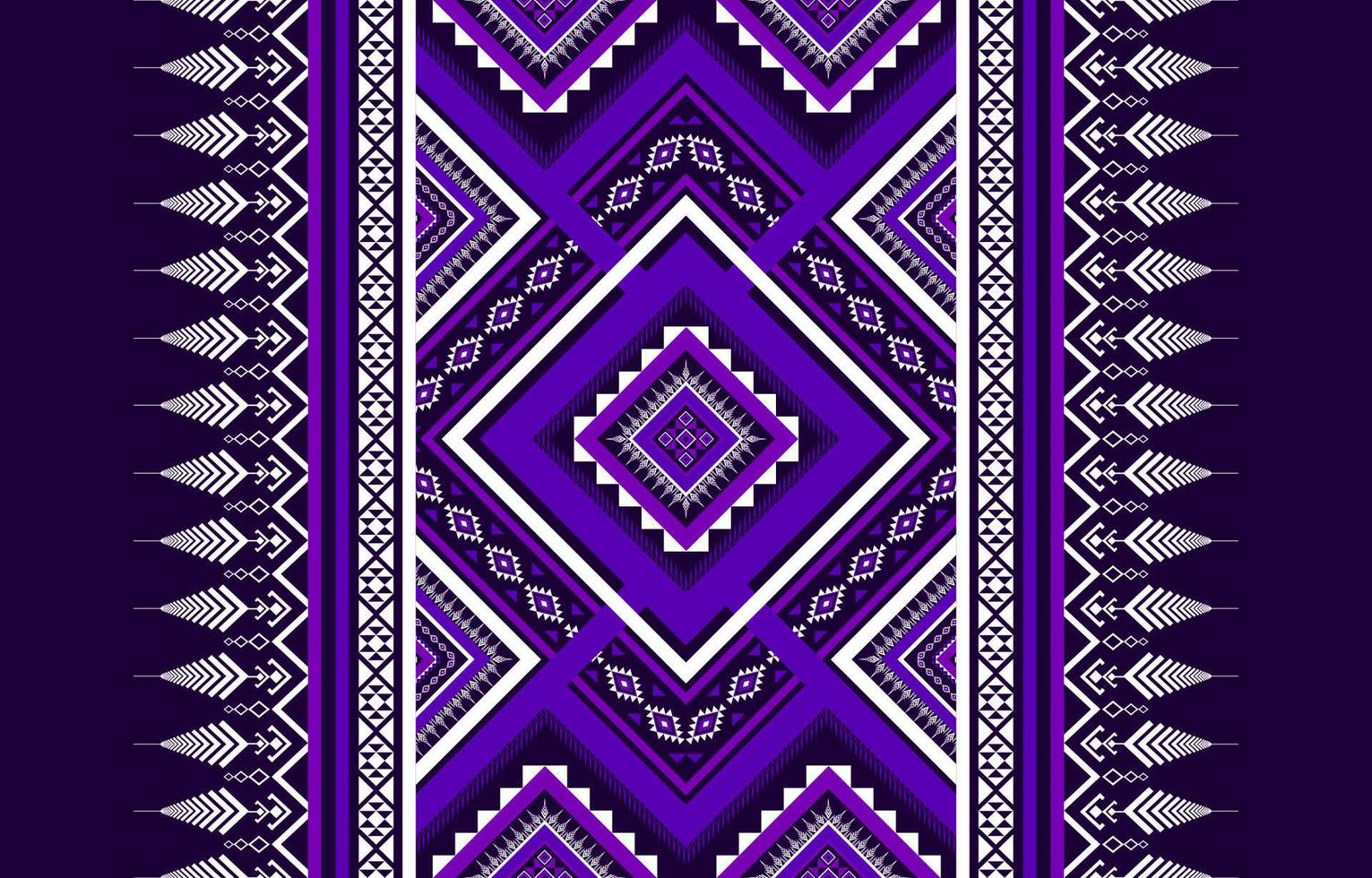 geometriska etniska sömlösa mönster. traditionell tribal stil. dekorationer lila design för bakgrund, illustration, textur, tyg, tapeter, kläder, matta, batik, broderi vektor