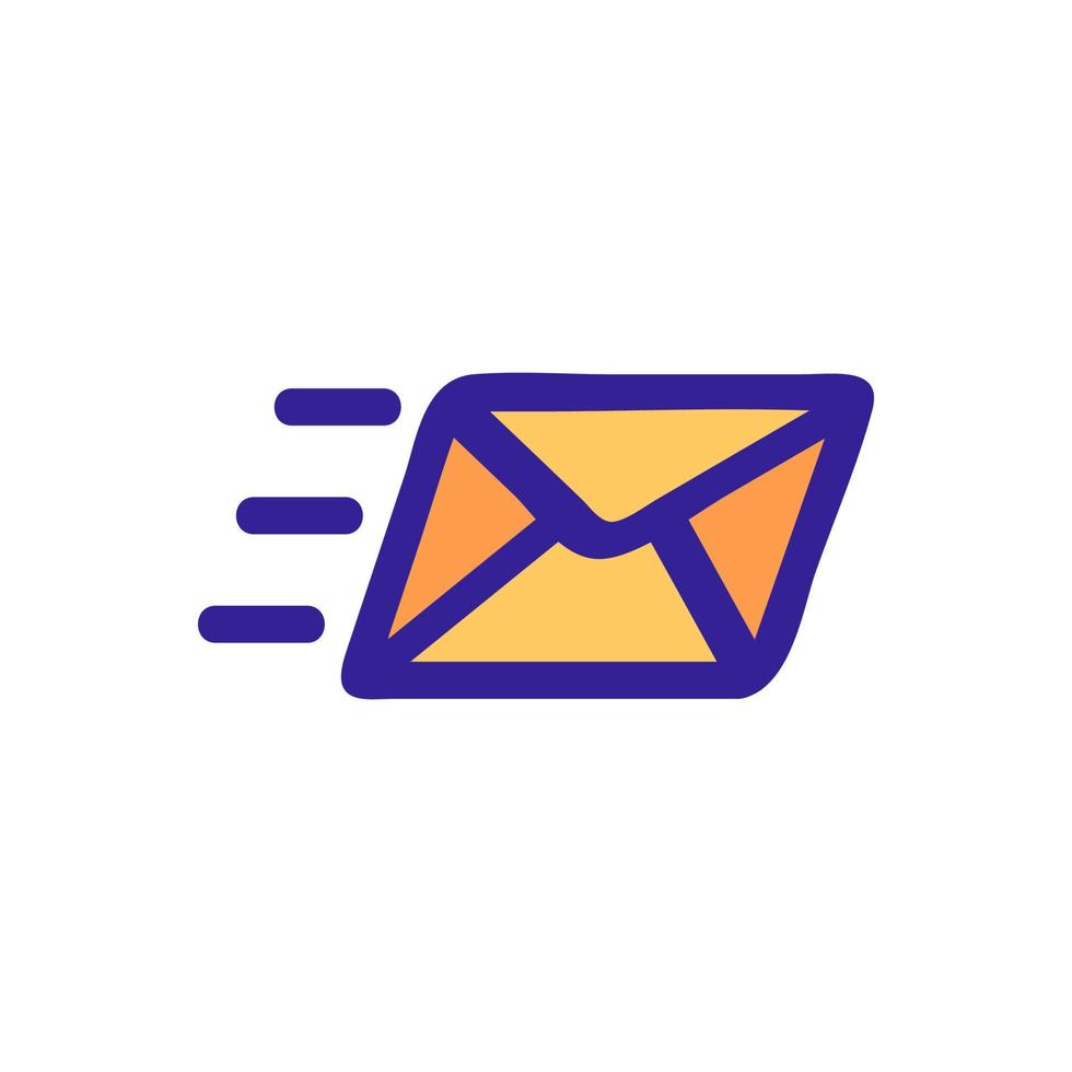 mail är en snabb vektorikon. isolerade kontur symbol illustration vektor