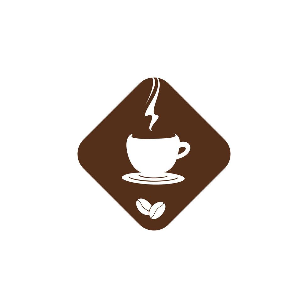 kaffe logotyp mall. espresso tecken och symbol. vektor