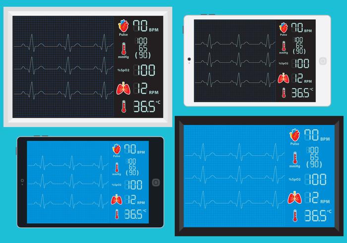 Ekg Maschinen Vektoren