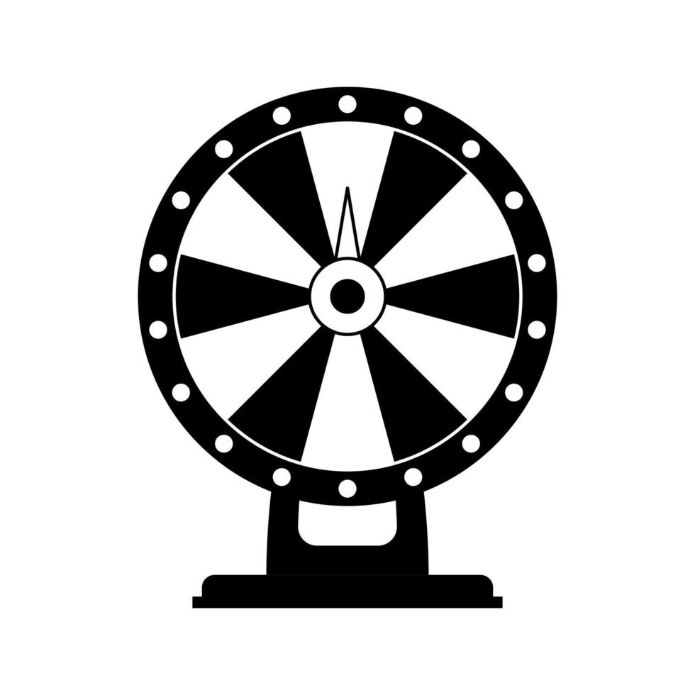 lyckohjul isolerad på vit bakgrund vektor