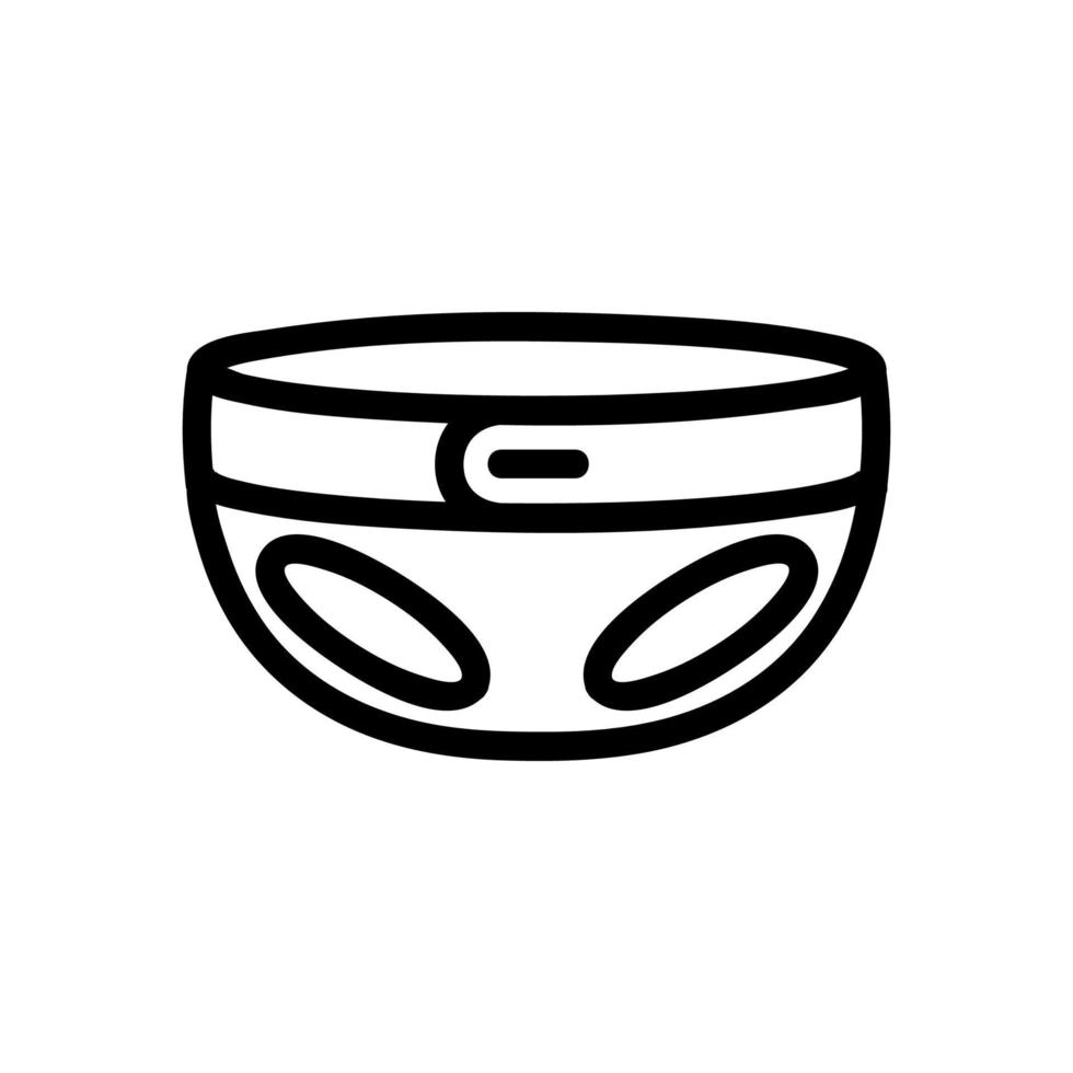 barnblöjor ikon vektor. isolerade kontur symbol illustration vektor