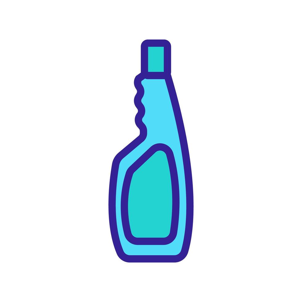 tvättmedel flaska ikonen vektor kontur illustration