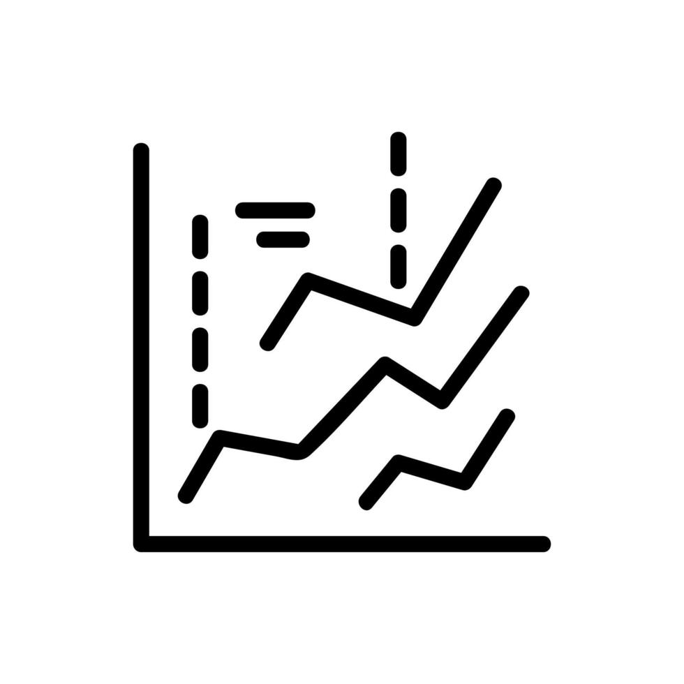 statistik analys ikon vektor disposition illustration