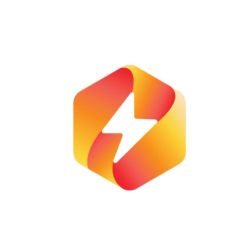 thunderbolt logotyp och symbol vektor