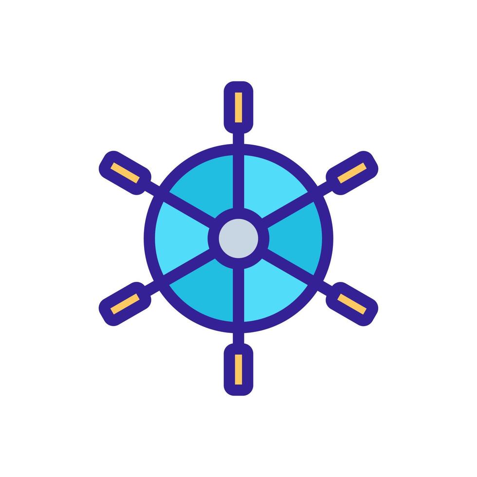 ratt havet vektor ikon. isolerade kontur symbol illustration