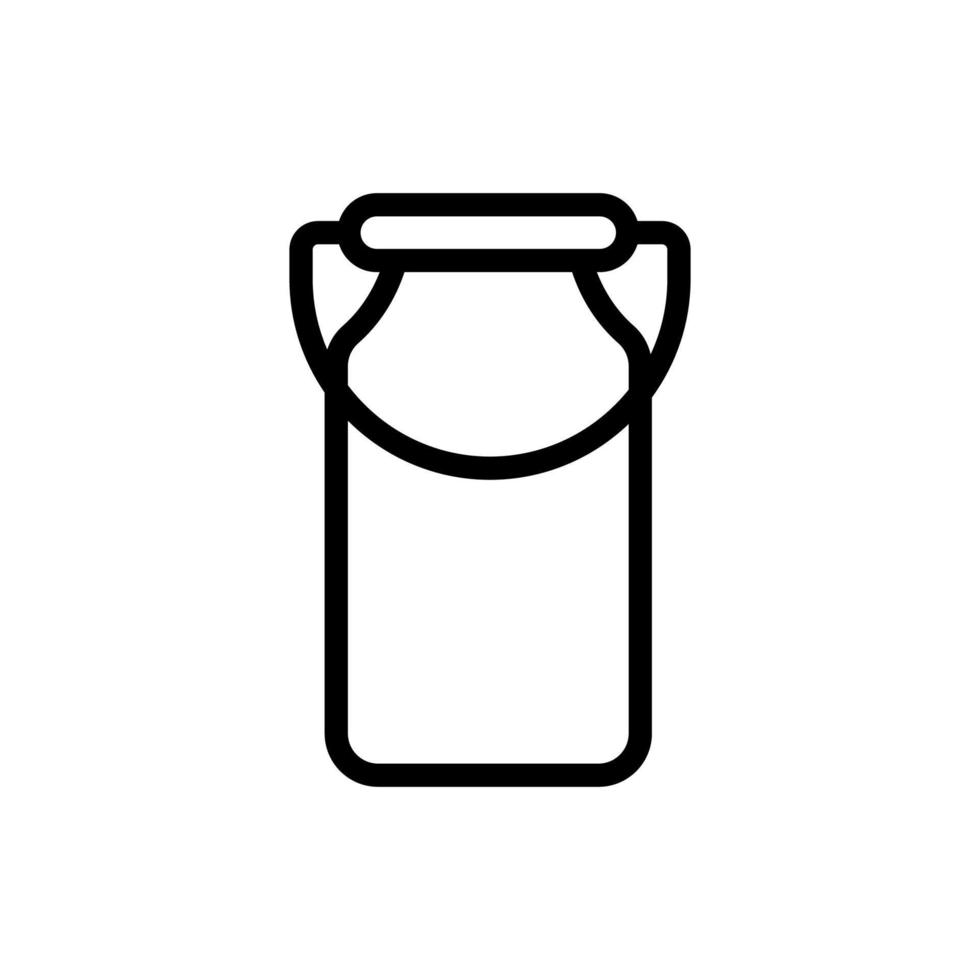 Milch-Icon-Vektor. isolierte kontursymbolillustration vektor