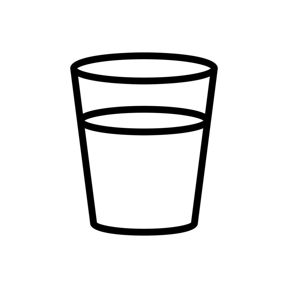 Milch-Icon-Vektor. isolierte kontursymbolillustration vektor