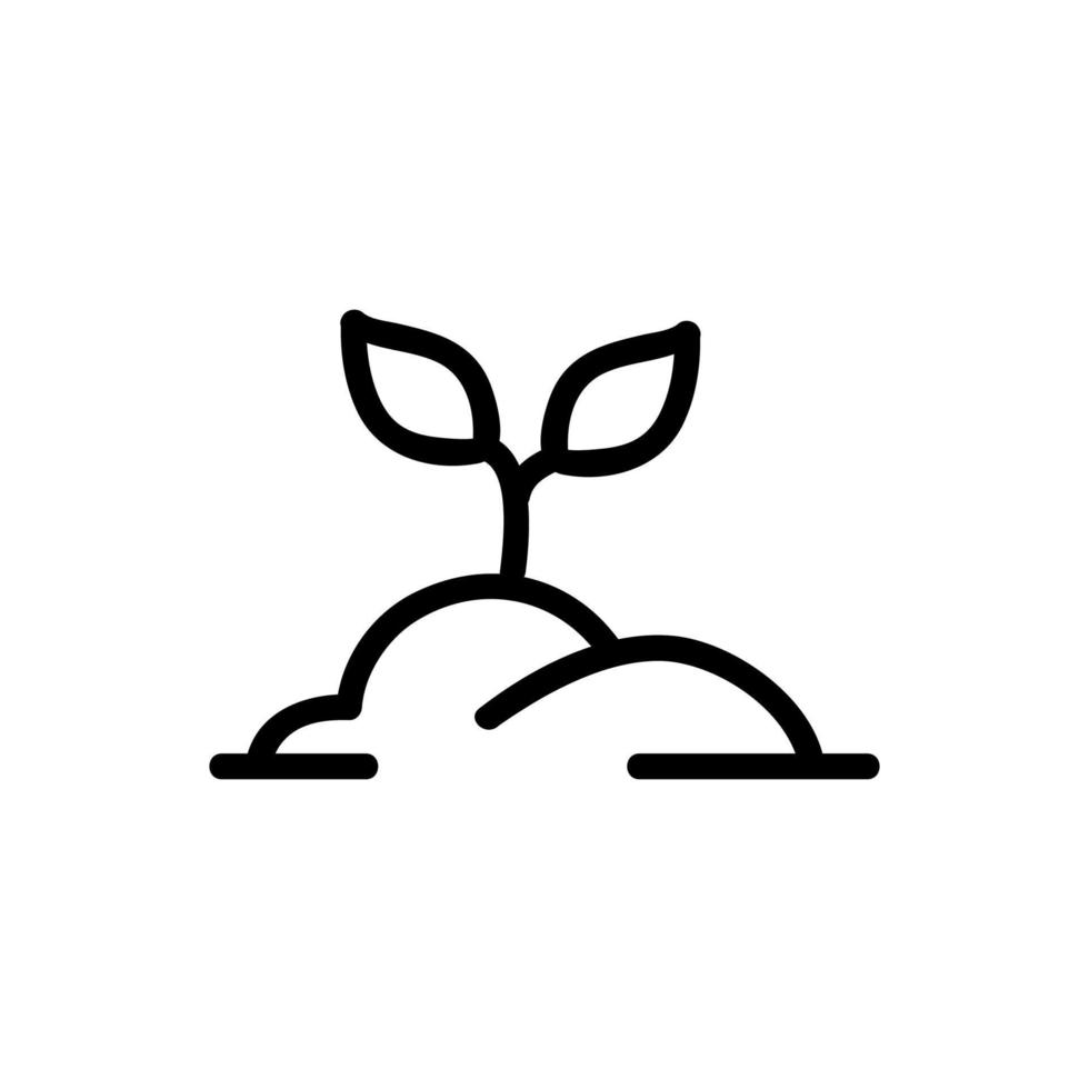 Pflanzendünger Symbol Vektor Umriss Illustration