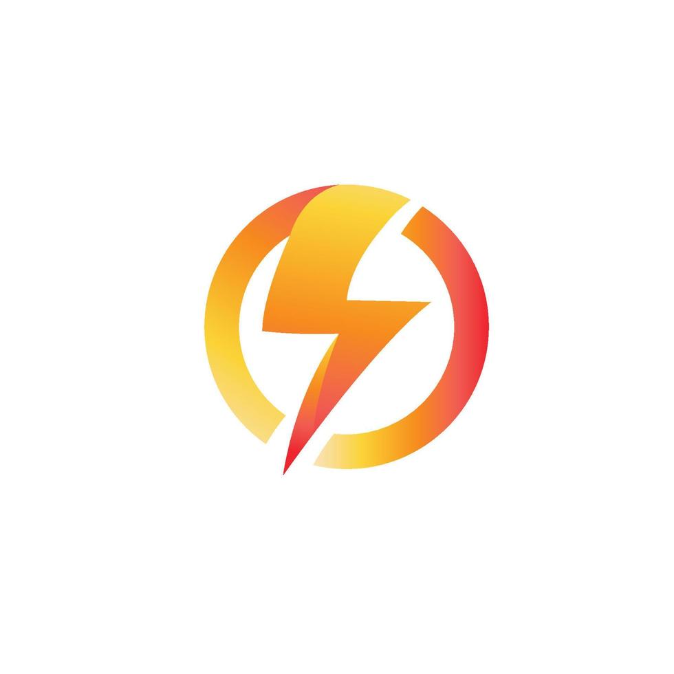 thunderbolt logotyp och symbol vektor