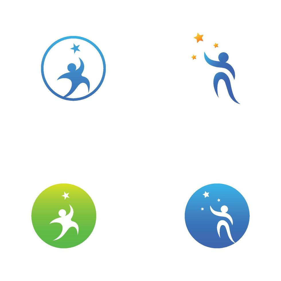 Logo-Vorlagenvektor für gesundes Leben vektor