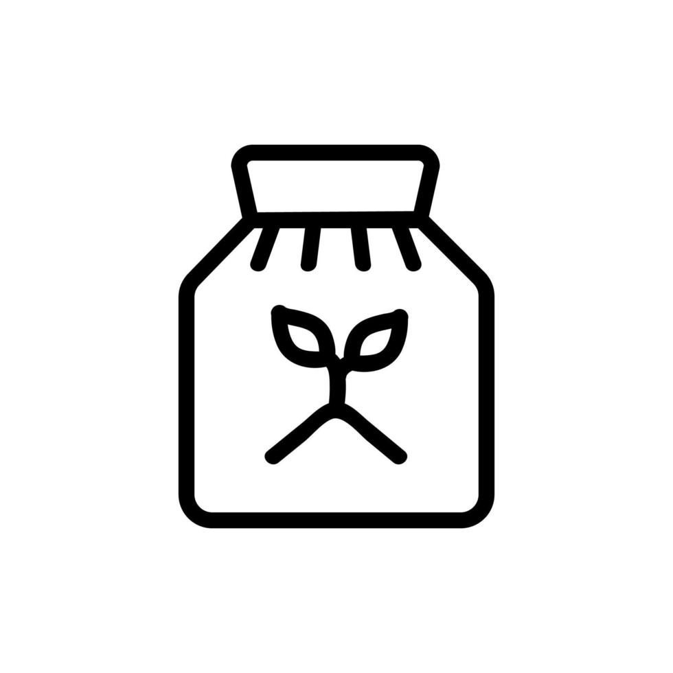 Kompostflüssigkeit Symbol Vektor Umriss Illustration