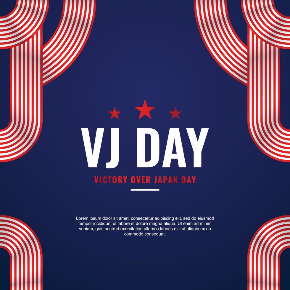 vj day design hintergrund für internationalen moment vektor