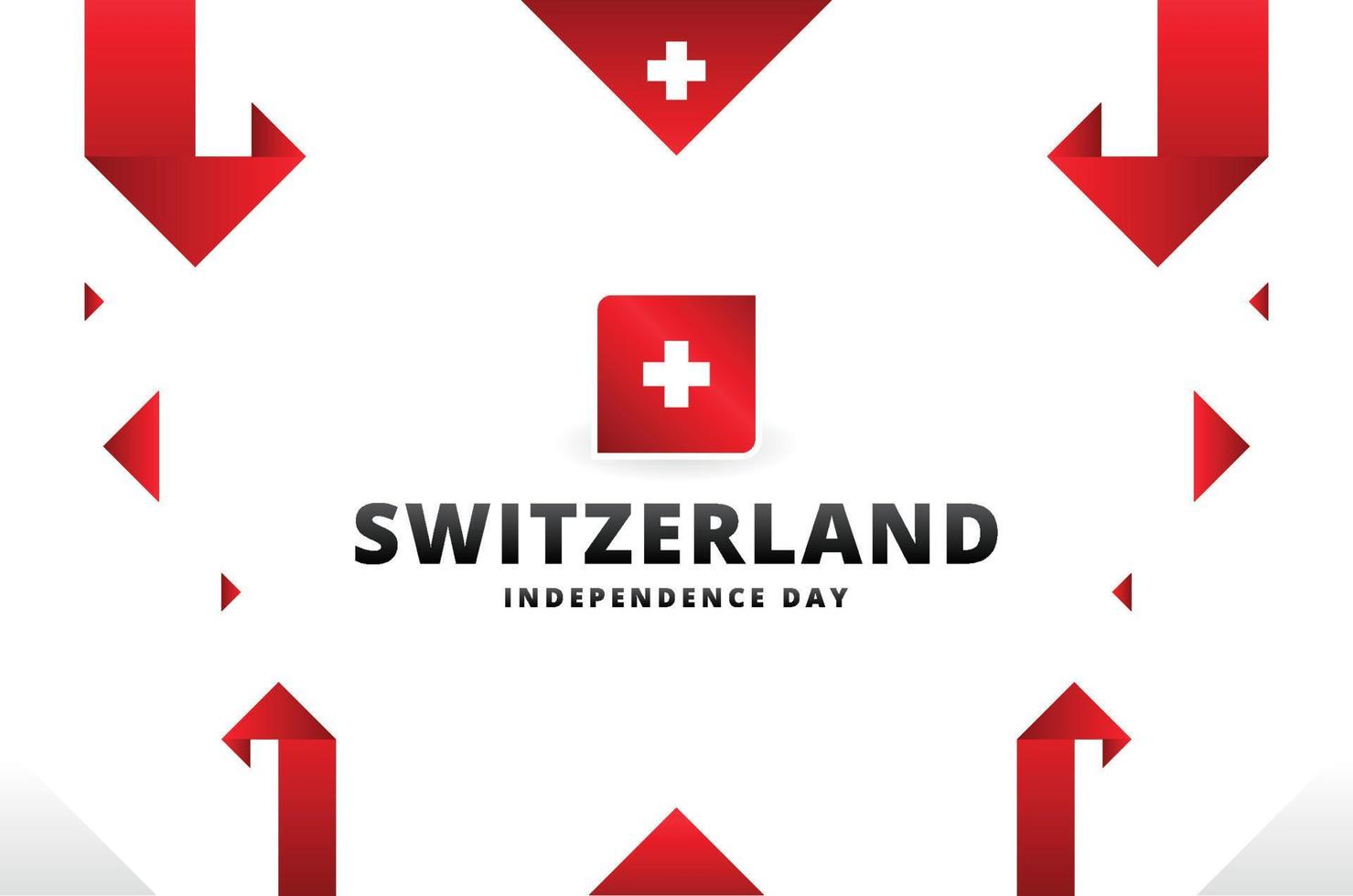 schweiz självständighetsdagen design bakgrund för internationella ögonblick vektor