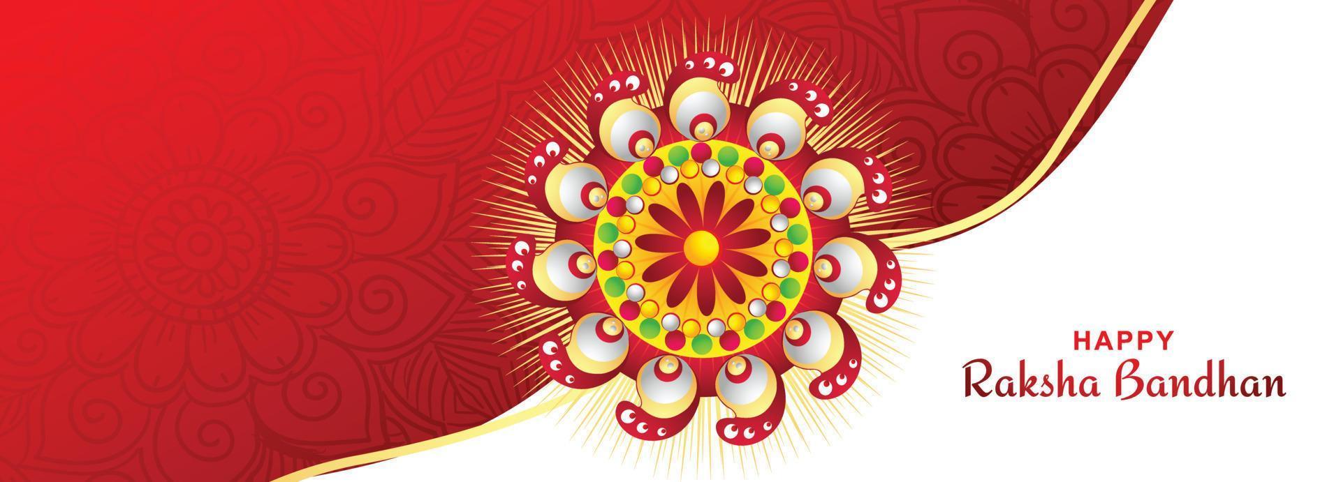 indisk festival raksha bandhan önskar kort firande banner design vektor