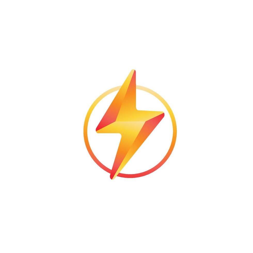 thunderbolt logotyp och symbol vektor