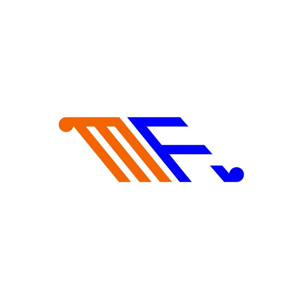 mf Brief Logo kreatives Design mit Vektorgrafik vektor
