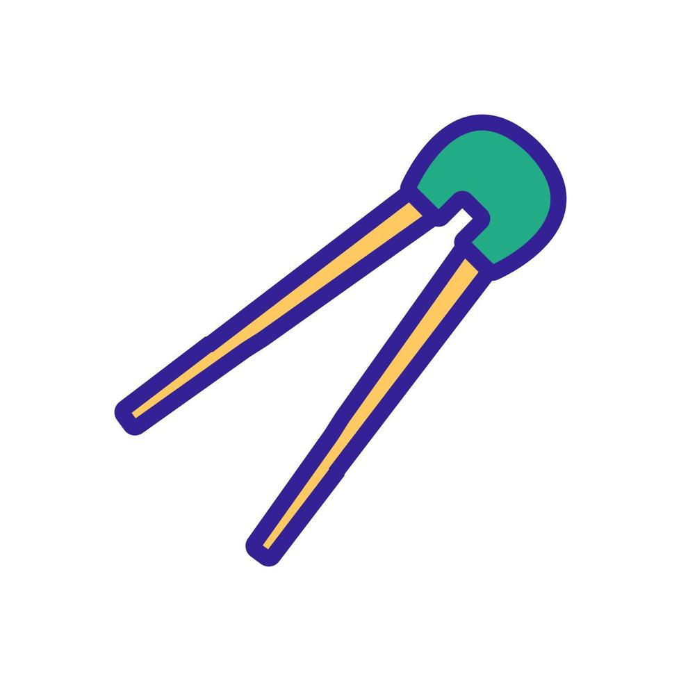 Training Sushi Sticks Symbol Vektor Umriss Illustration