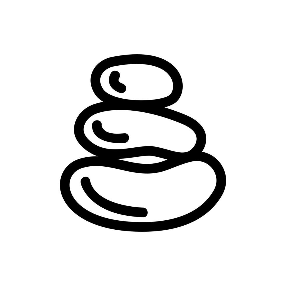 sten massage ikon vektor. isolerade kontur symbol illustration vektor