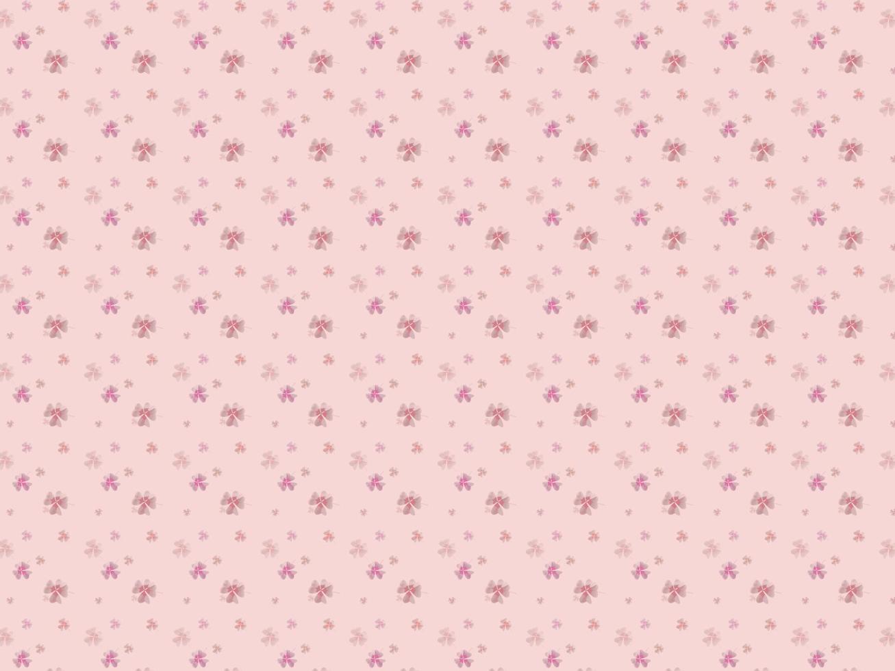 Einfaches niedliches Muster mit kleinen Blumen pastellrosa Hintergrund vektor