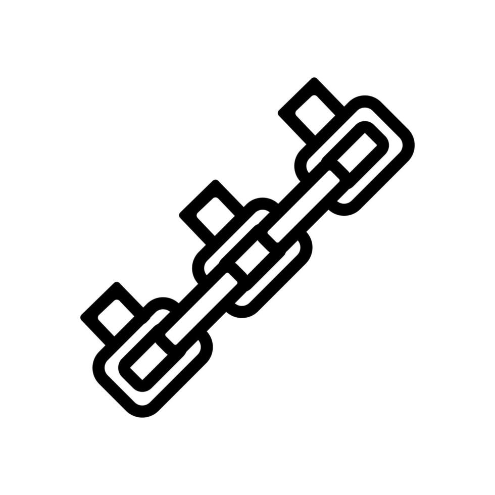 motorsåg ikon vektor. isolerade kontur symbol illustration vektor