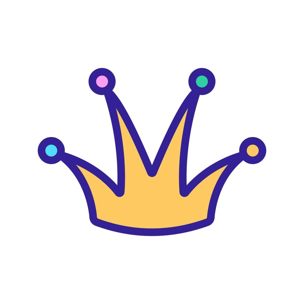 krona ikon vektor kontur illustration