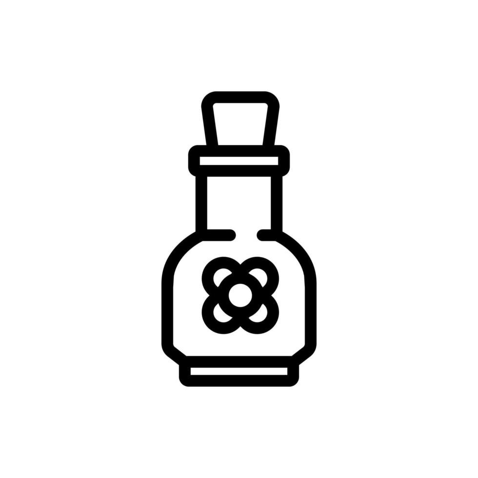 Raps-Elixier Flasche Symbol Vektor Umriss Illustration