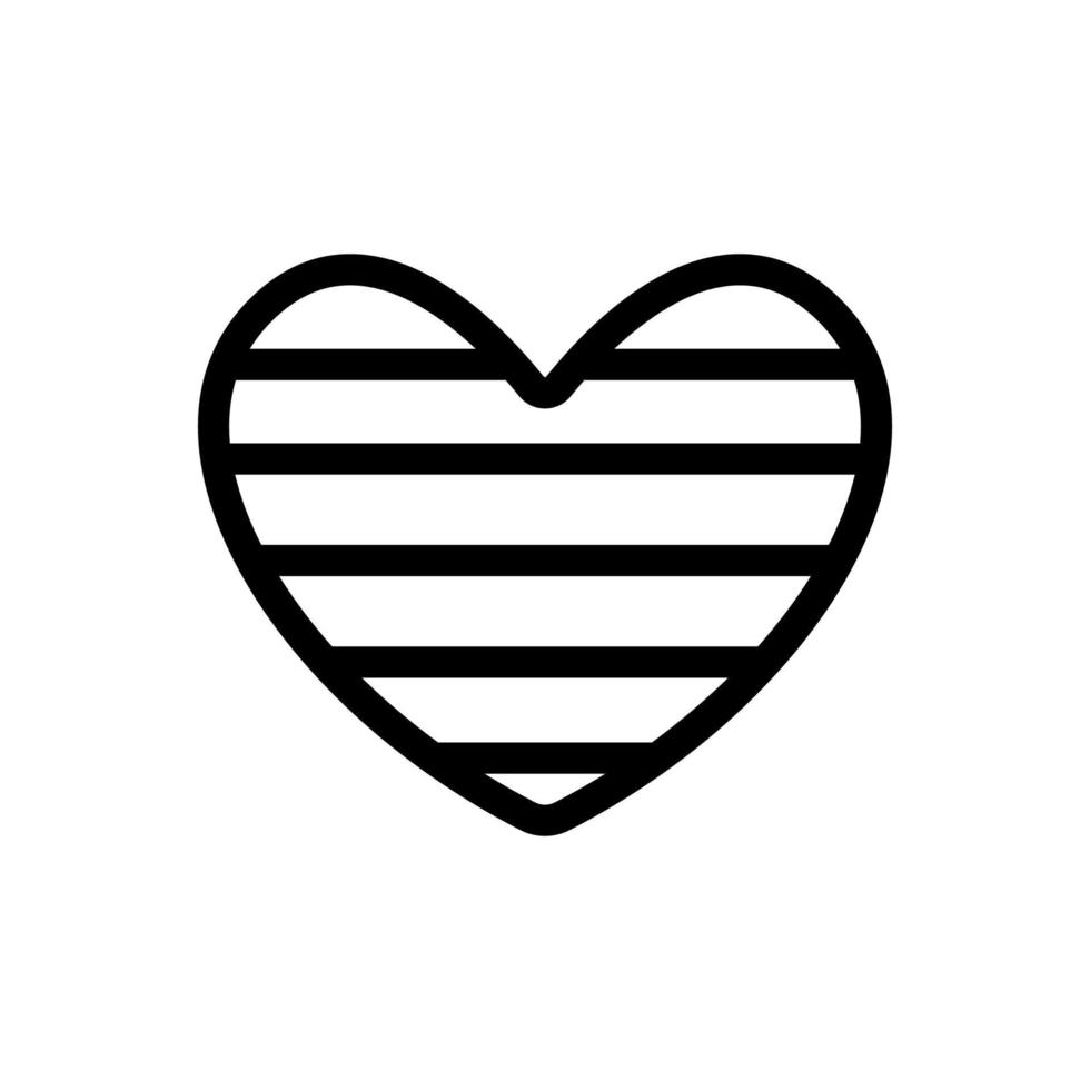 kärlek ikon vektor. isolerade kontur symbol illustration vektor