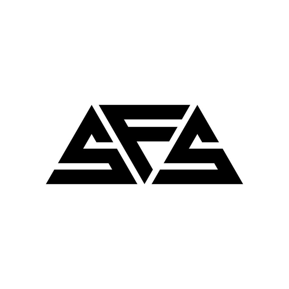 sfs Dreiecksbuchstaben-Logo-Design mit Dreiecksform. sfs-Dreieck-Logo-Design-Monogramm. sfs-Dreieck-Vektor-Logo-Vorlage mit roter Farbe. sfs dreieckiges logo einfaches, elegantes und luxuriöses logo. sfs vektor
